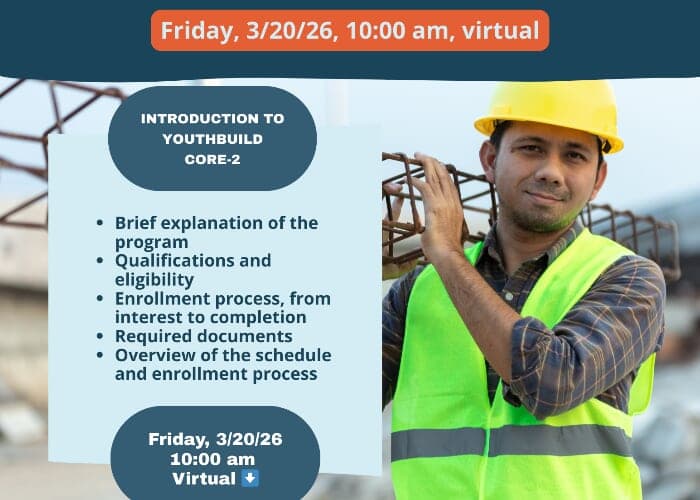 YouthBuild CORE 2 Information Session