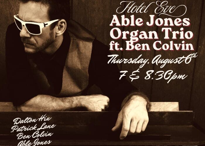 The Able Jones Organ Trio featuring Ben Colvin on Sax