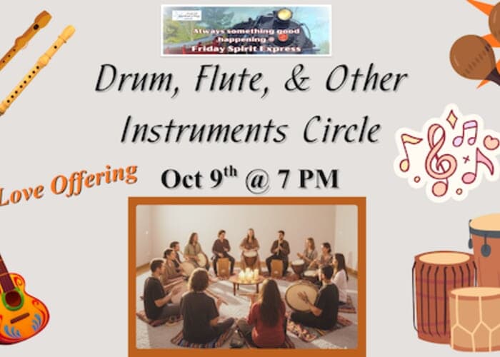 🥁 Friday Spirit Express: Drum Circle