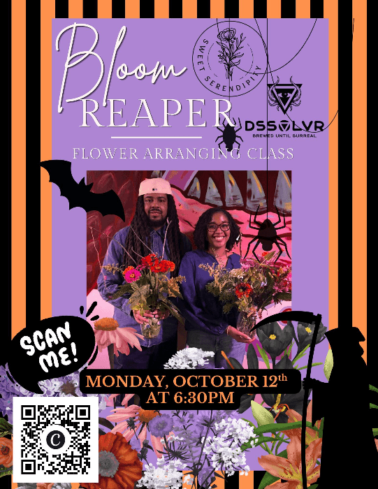Bloom Reaper Flower Arranging Class - DURHAM