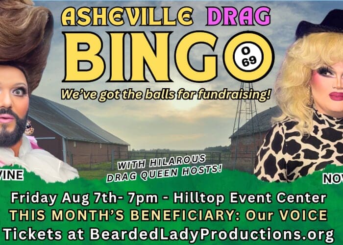 Asheville Drag Bingo: Beach Bingo Fundraiser for Our VOICE