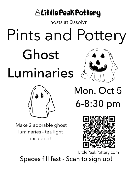 Pints and Pottery: Ghost Luminaries - DURHAM