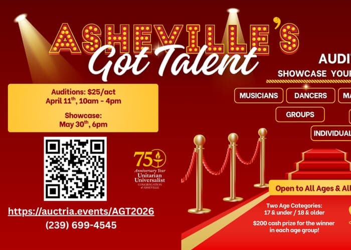 Auditions for Asheville’s Got Talent: Second Annual Event