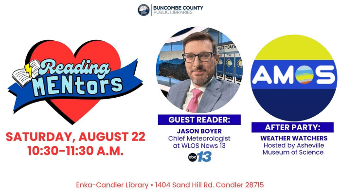Reading MENtors: Jason Boyer of WLOS & Asheville Museum of Science