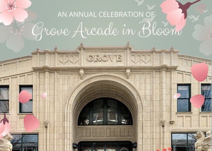 Grove Arcade in Bloom