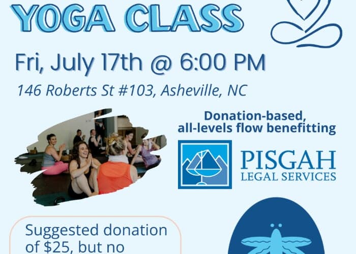 Community Yoga Class benefitting Pisgah Legal Services