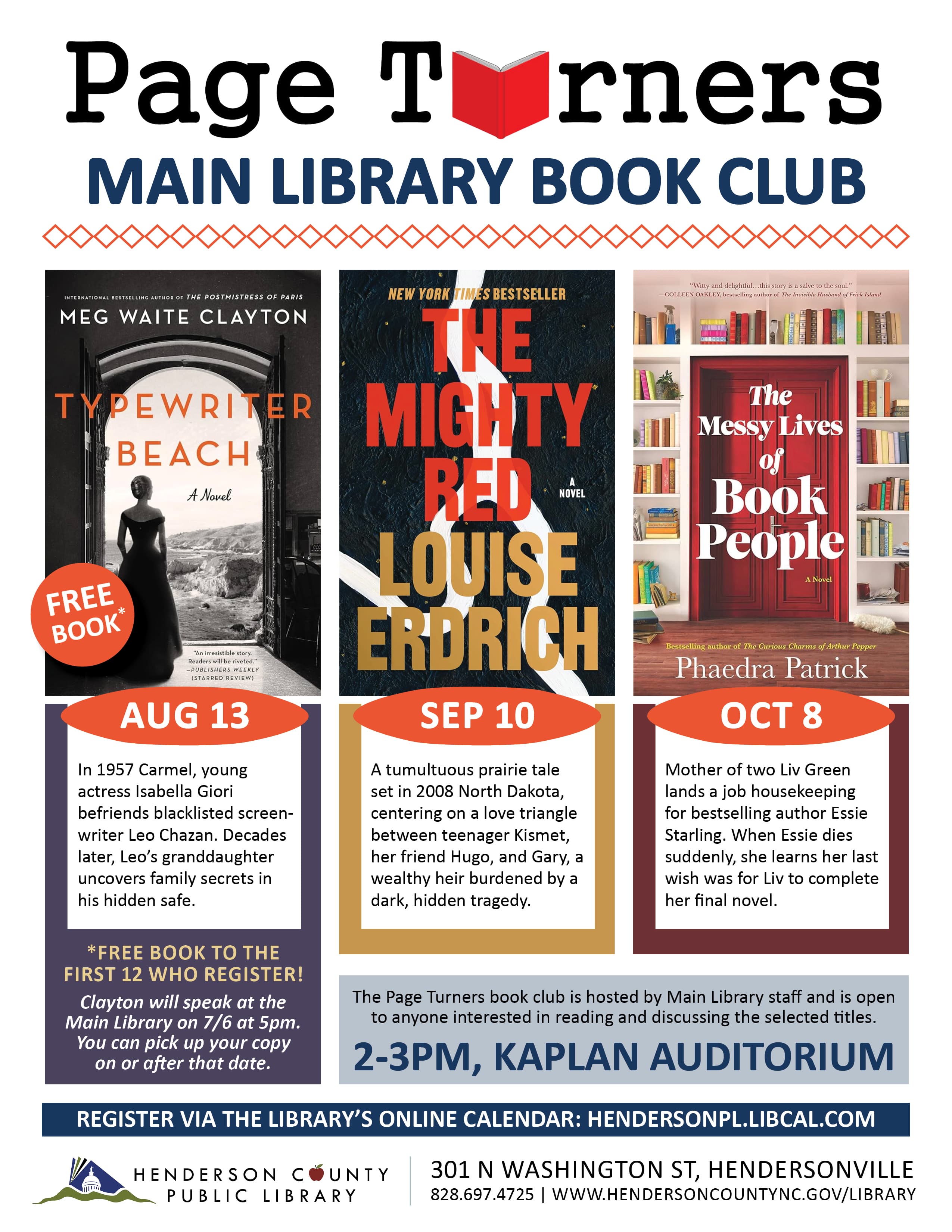Page Turners: Main Library Book Club