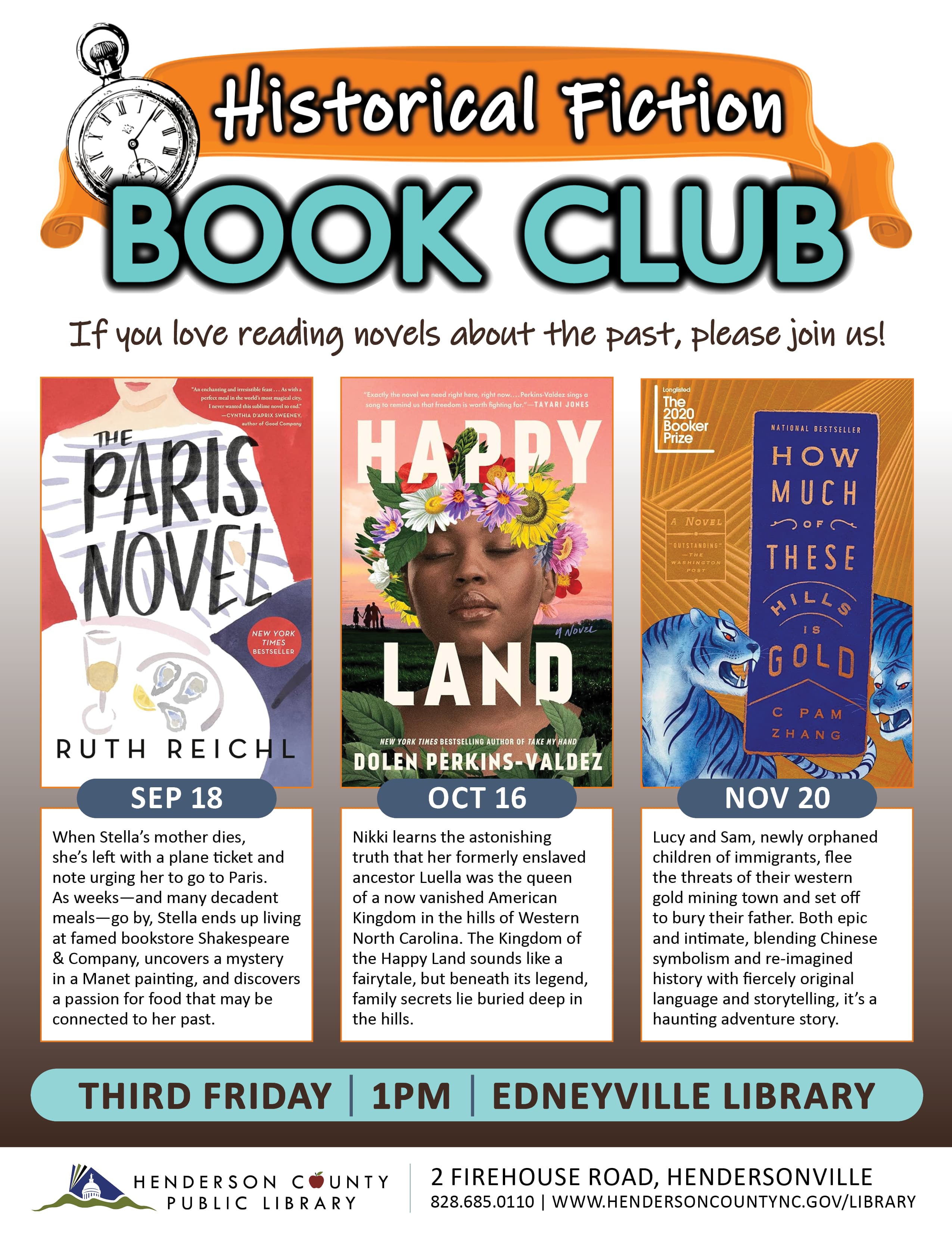 Edneyville Historical Fiction Book Club