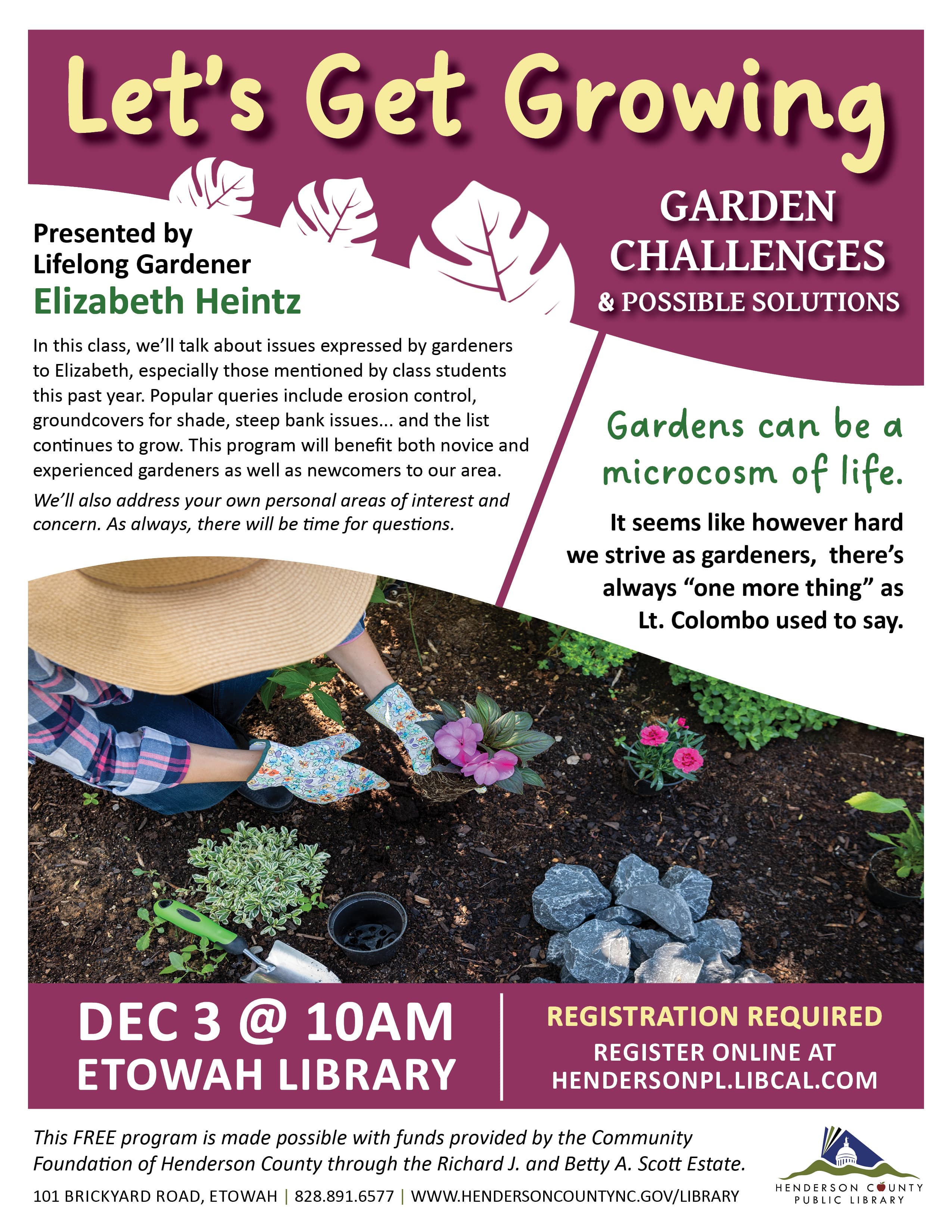 Let's Get Growing: Garden Challenges & Possible Solutions