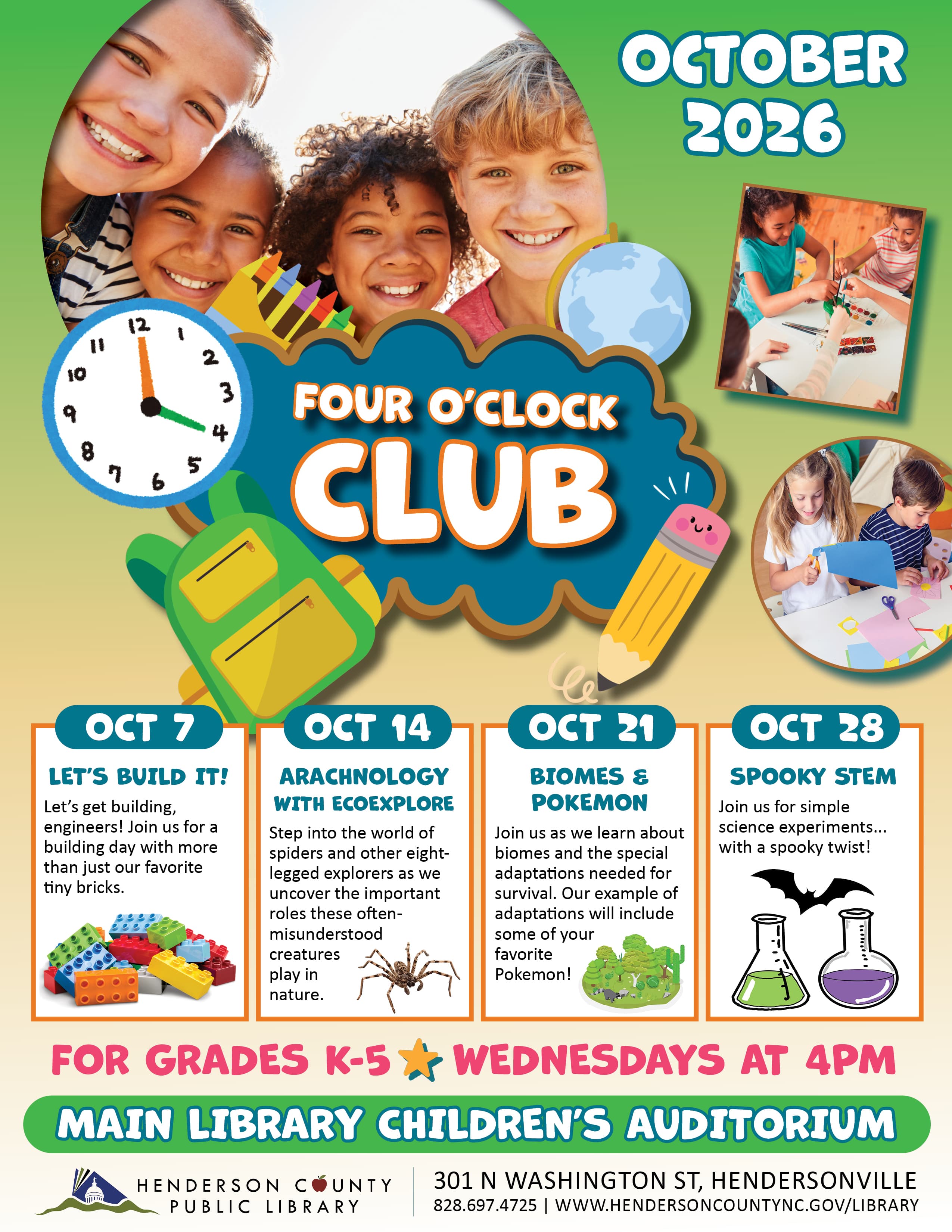 Four O'Clock Club: Arachnology with ecoEXPLORE