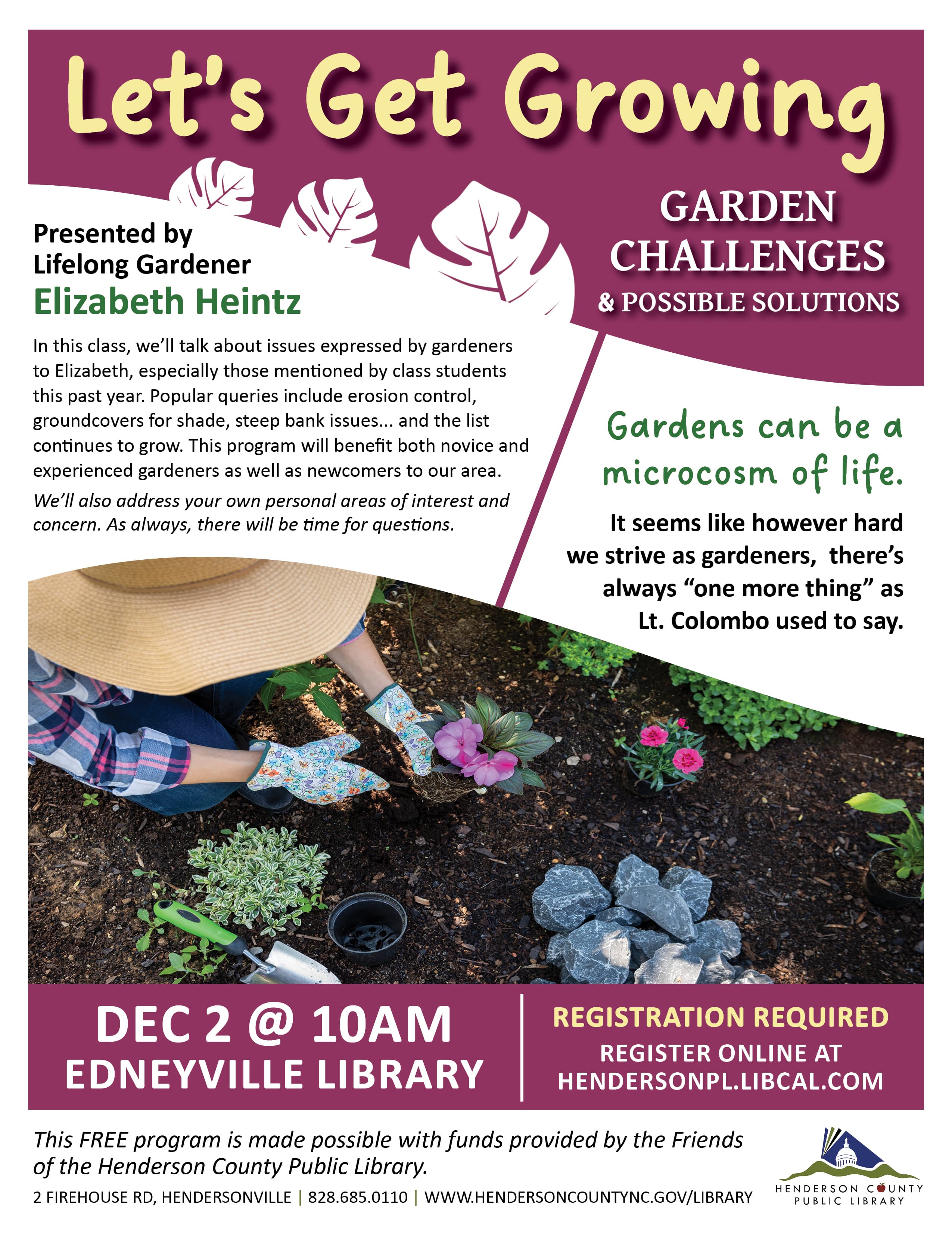 Let's Get Growing: Garden Challenges & Possible Solutions