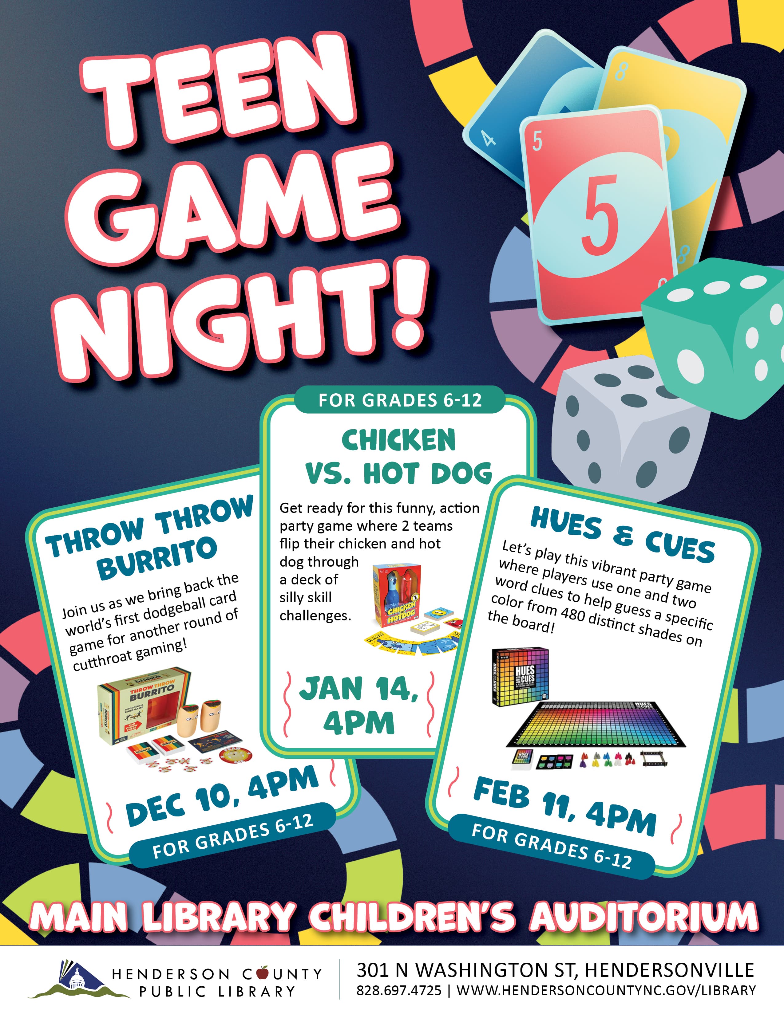 Teen Game Night- Throw Throw Burrito