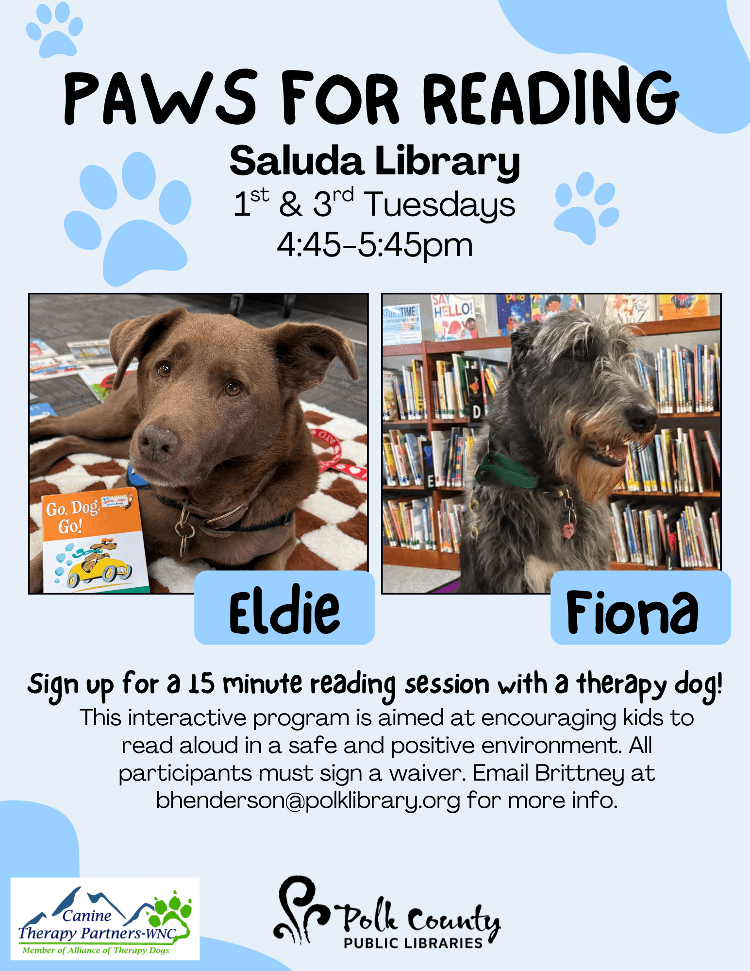 Paws For Reading