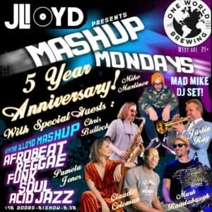 The JLloyd Monday Mashup: 5 Year Anniversary! w/ Pam Jones, Chris Bullock, Justin Ray, Mark Raudabaugh, Claude Coleman & MORE!
