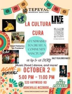 La Cultura Cura - A Fundraiser To Create A Community Sanctuary- Live Music w/ Ache Tropical