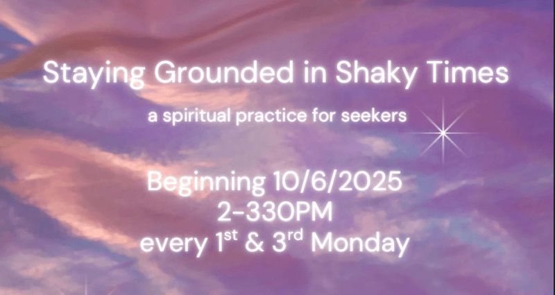 Staying Grounded in Shaky Times