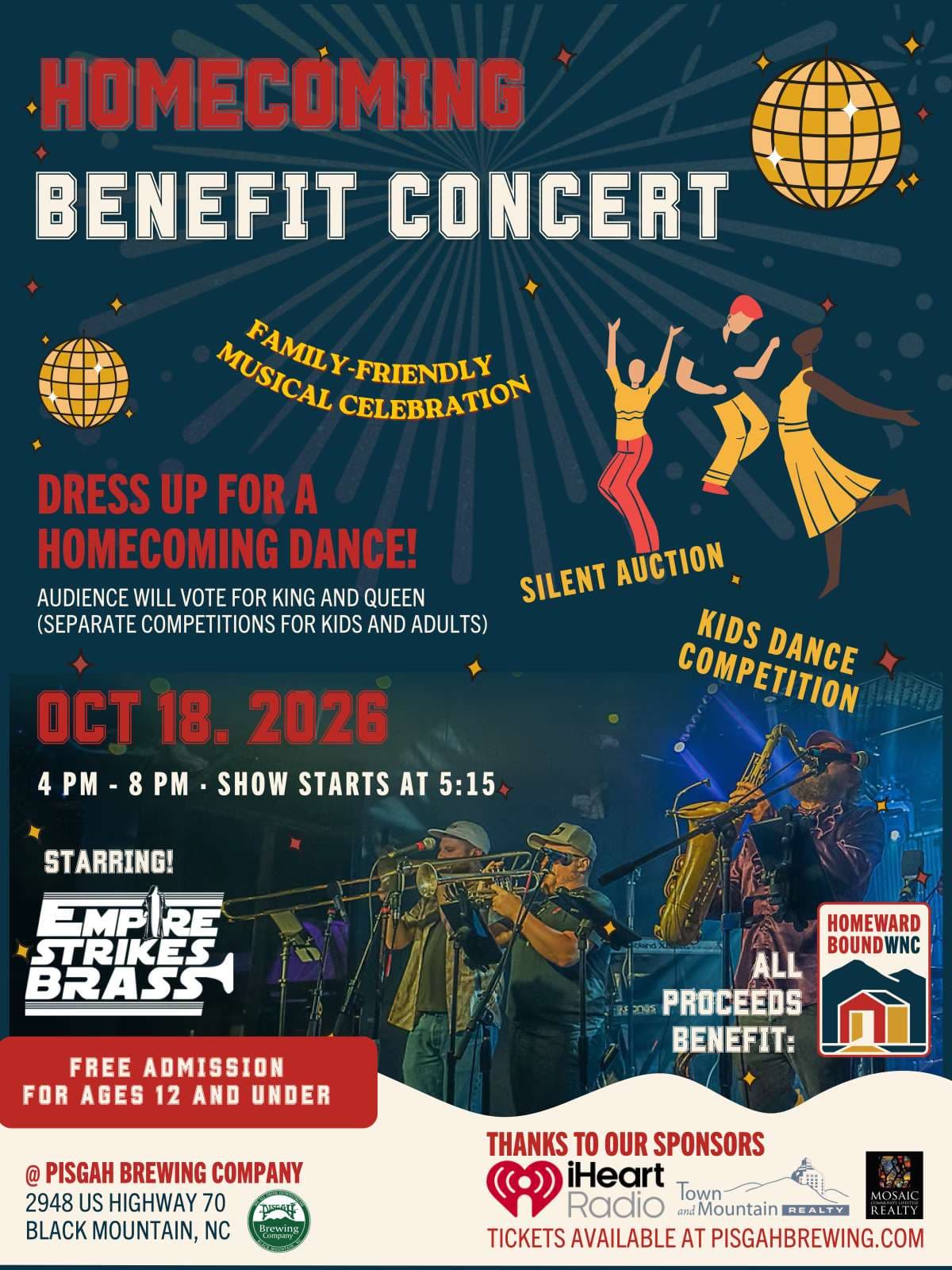 Empire Strikes Brass – Benefit Concert for Homeward Bound WNC