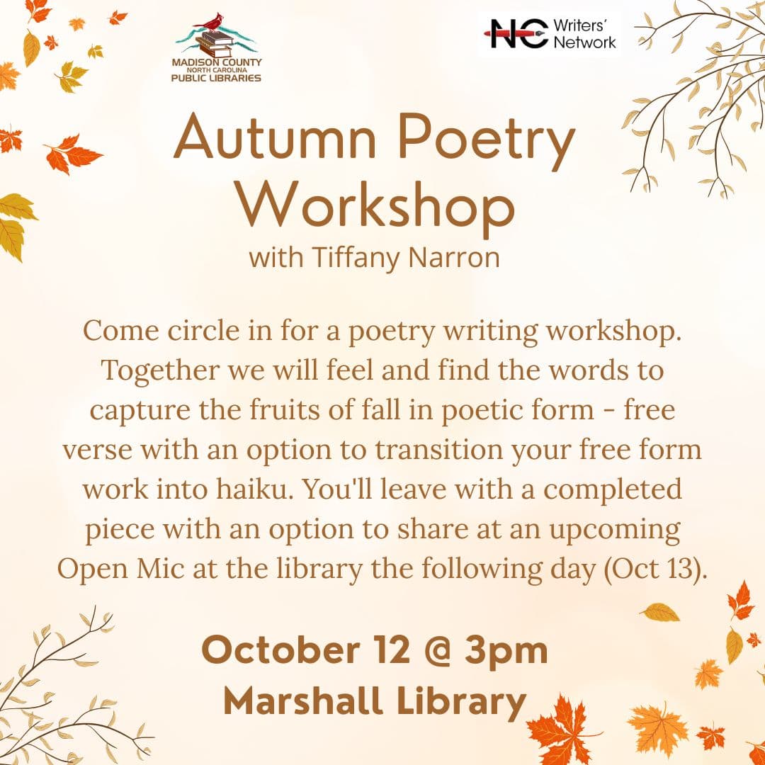 Poetry Workshop w/Tiffany Narron