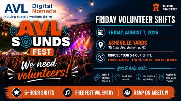 Volunteer at AVL Sounds Fest