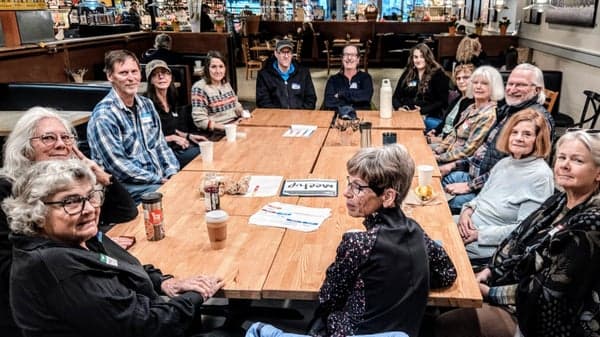 Atheist chat at the Whole Foods cafe on Tunnel Road