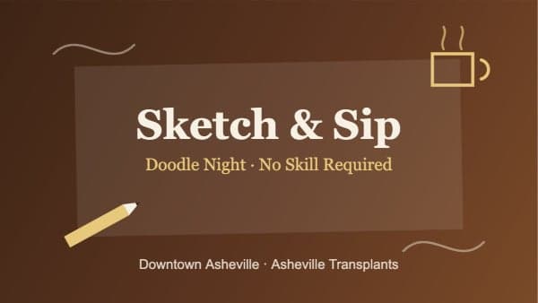 Sketch & Sip: Doodle Night at the Chocolate Lounge (No Skill Required)