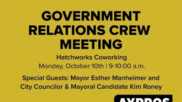 AYPROS Government Relations Crew: October Meeting with Mayoral Candidates