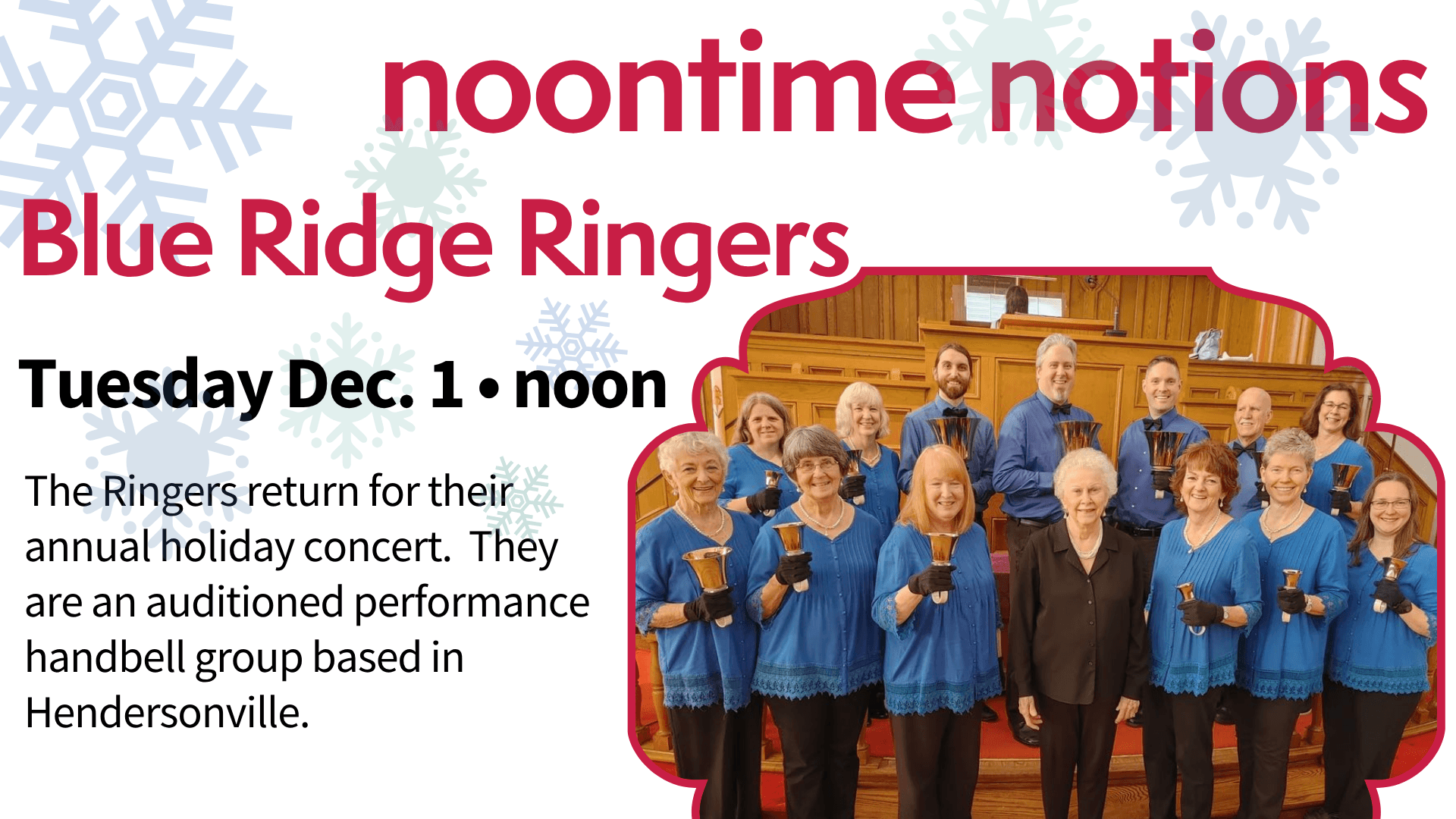 Blue Ridge Ringers Holiday Performance