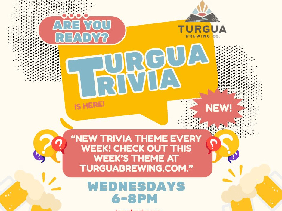 NEW!!! Turgua Trivia Wednesdays 6-8pm