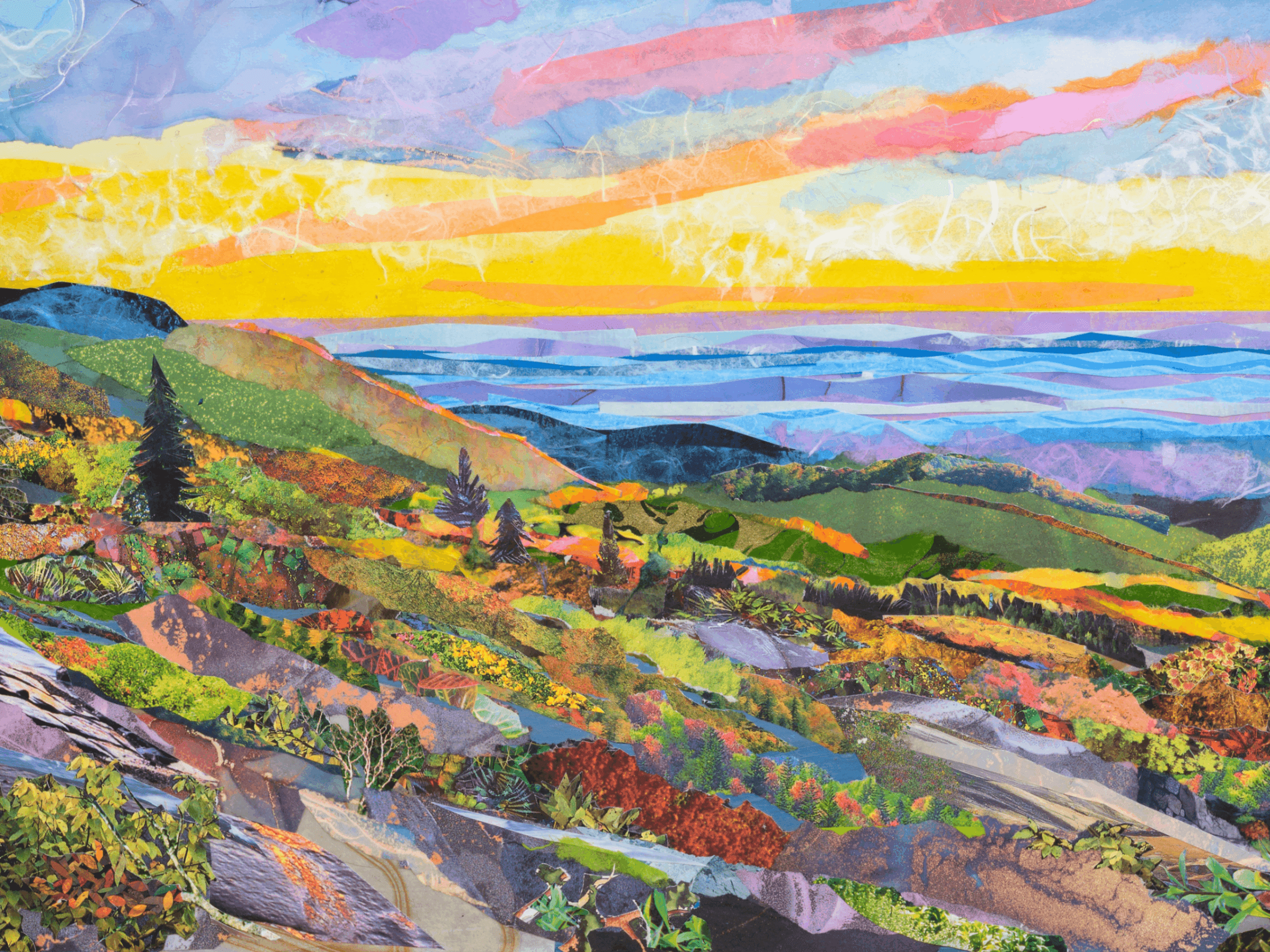 Spring Landscape Collage with Li Newton