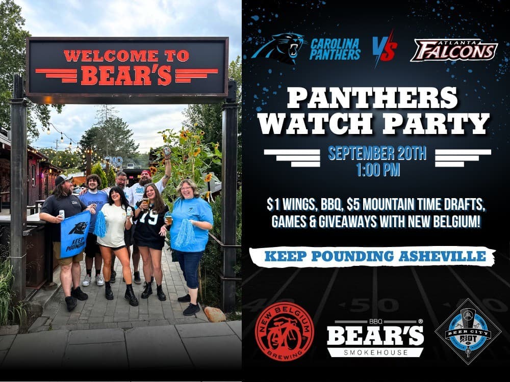 Panthers Watch Party at Bear's Smokehouse BBQ