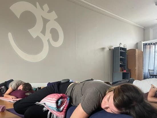 Restorative Yoga + Hot Stones