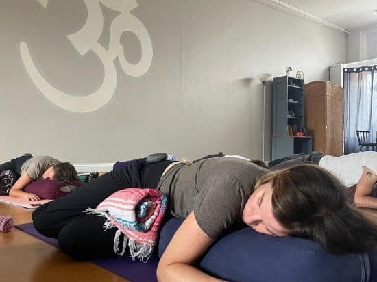 Restorative Yoga + Hot Stones