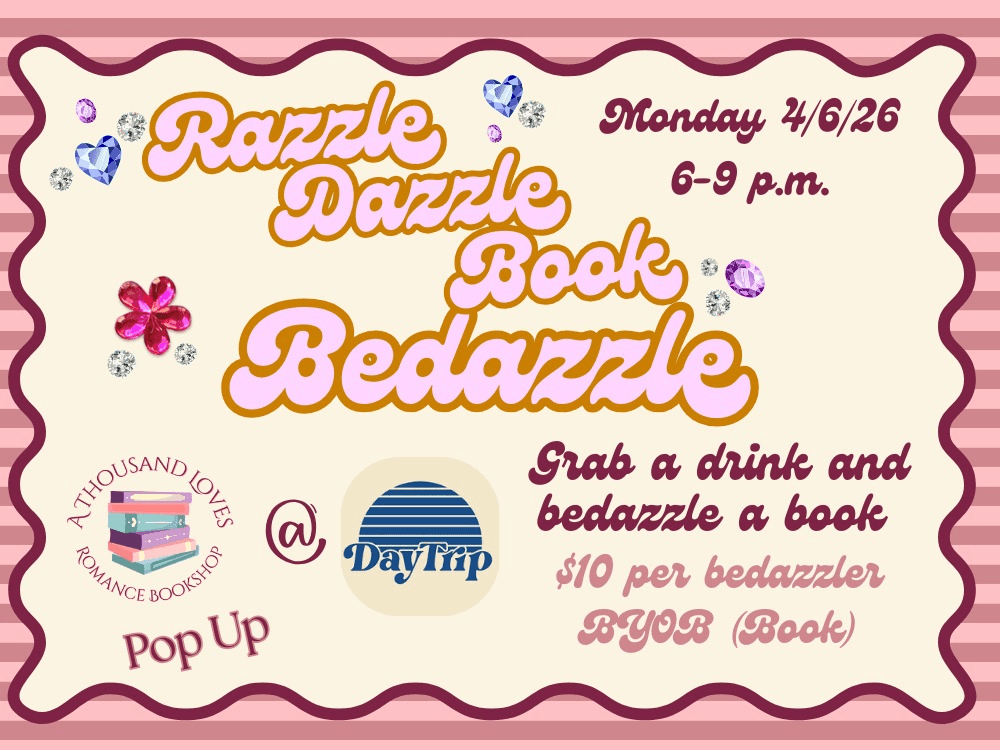 Book Bedazzle and Romance Bookshop Pop Up Event
