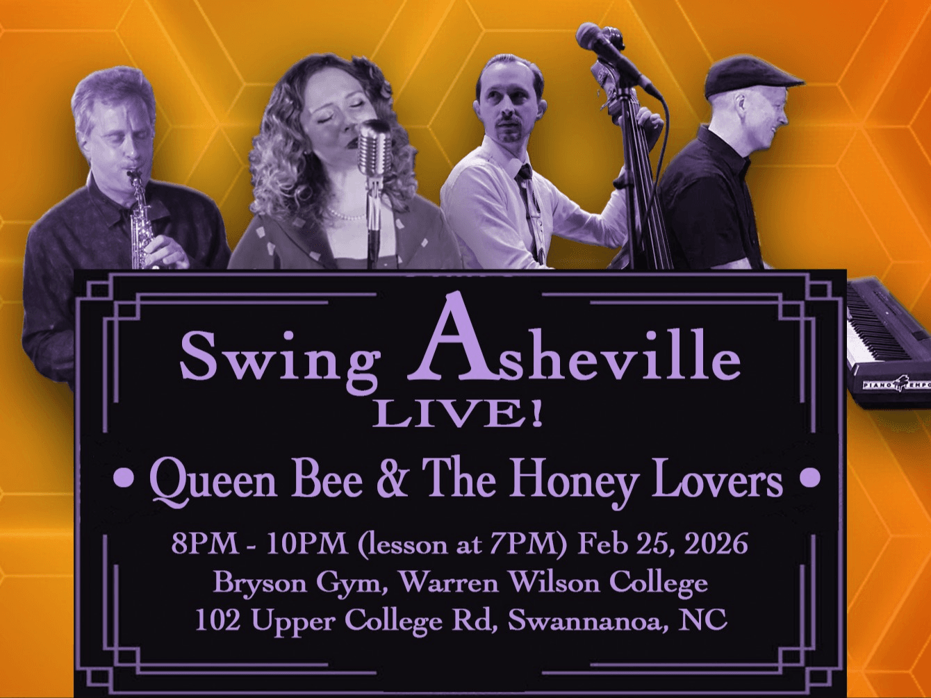 Swing Asheville Live! With Queen Bee and The Honey Lovers