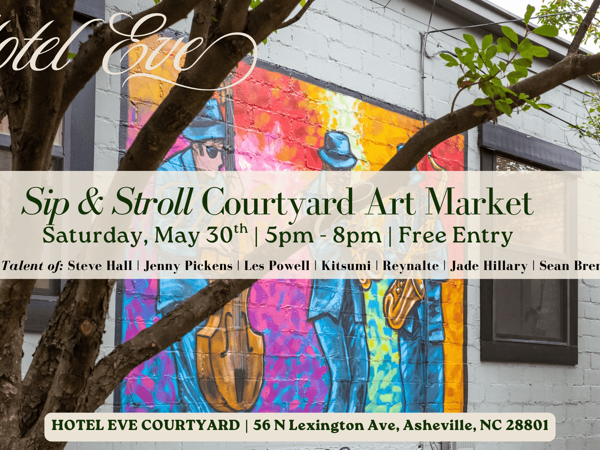 Sip & Stroll Courtyard Art Market