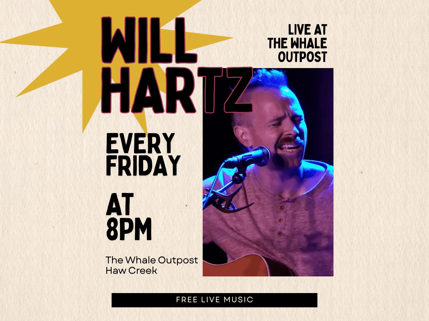 Will Hartz :: Live Music at The Whale Outpost