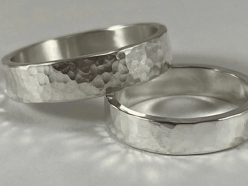 Hammered Wide Band Ring with Workshops/Classes/Appointments