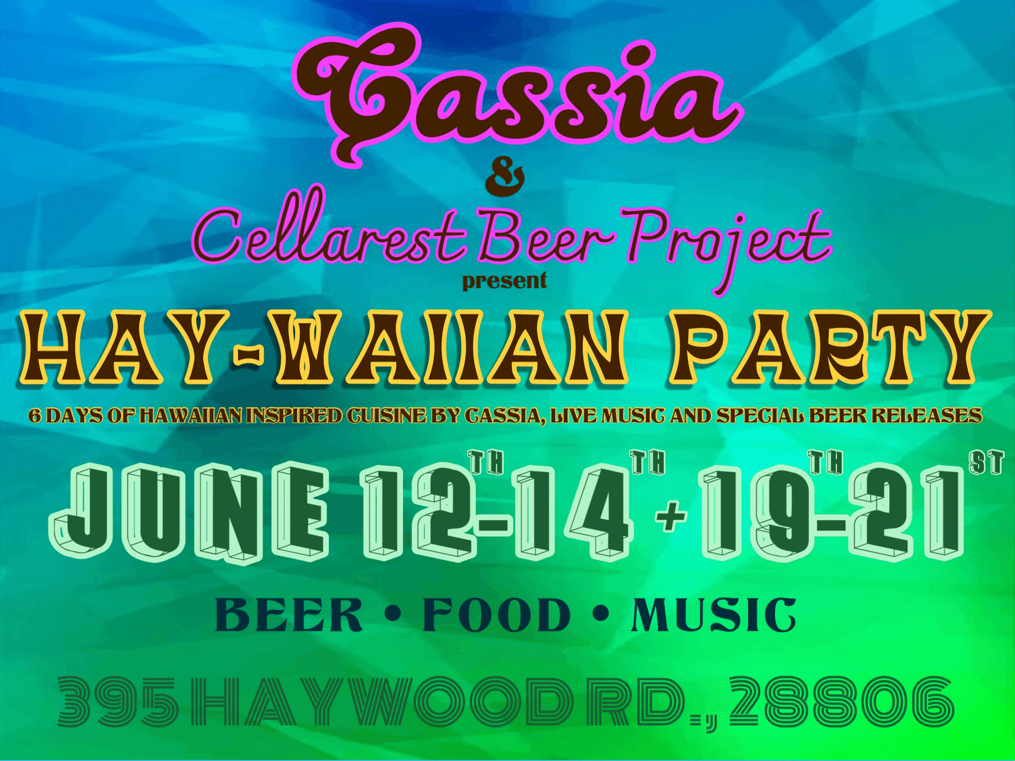 Annual Hay-waiian Party at Cellarest Beer Project!