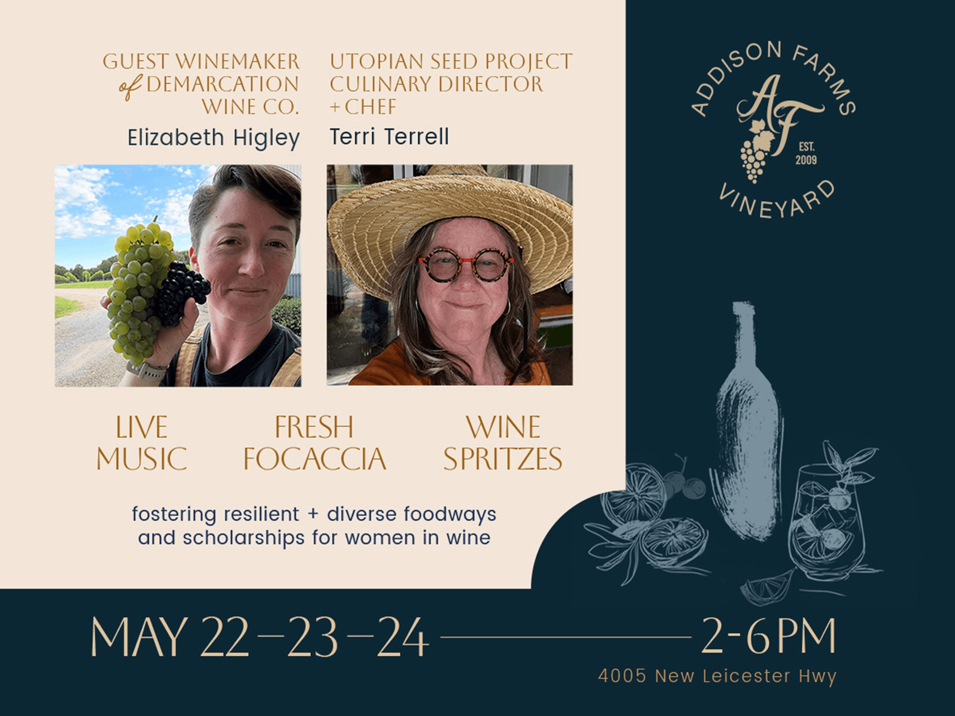 Memorial Day Weekend with Elizabeth Higley + Chef Terri Terrell