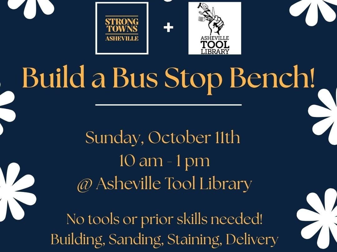 Asheville Bus Stop Bench Building Event!