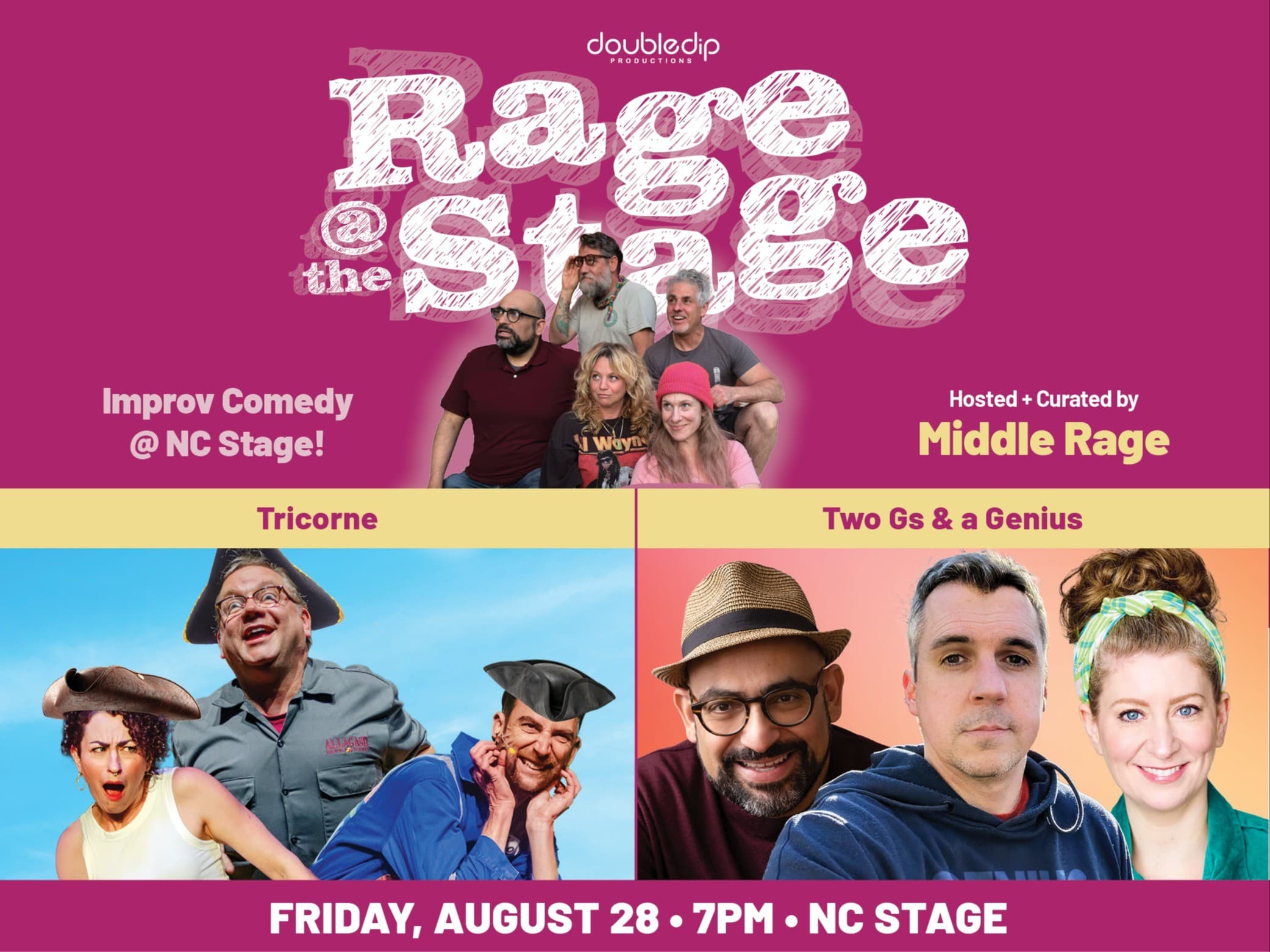 Rage @ The Stage: A Frenzied Evening of Improv Comedy at NC Stage! - August 28