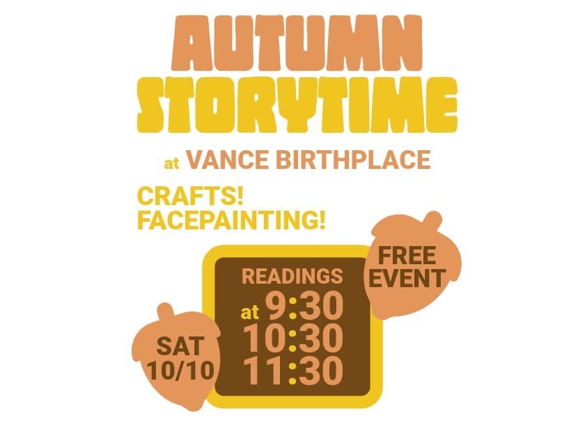 Autumn Storytime at Vance Birthplace