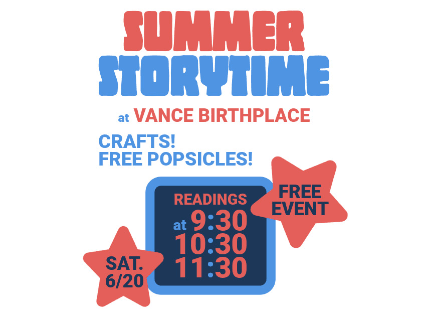 Summer Storytime at Vance Birthplace