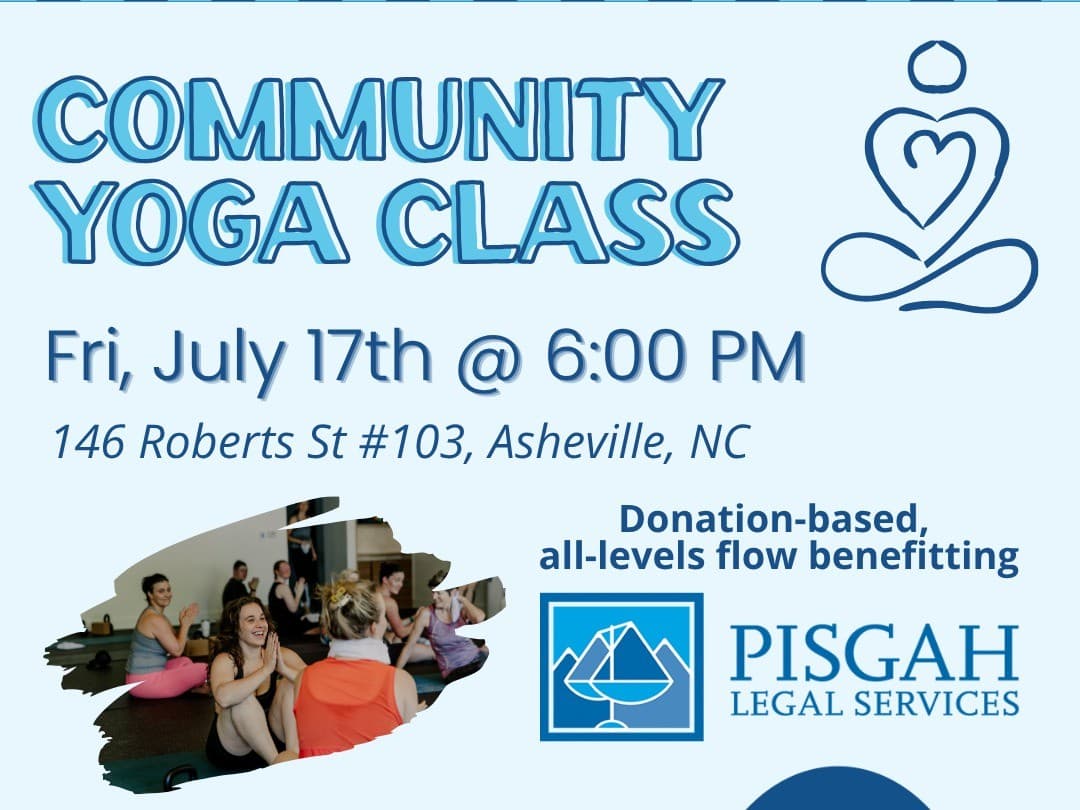 Community Yoga Flow benefitting Pisgah Legal Services