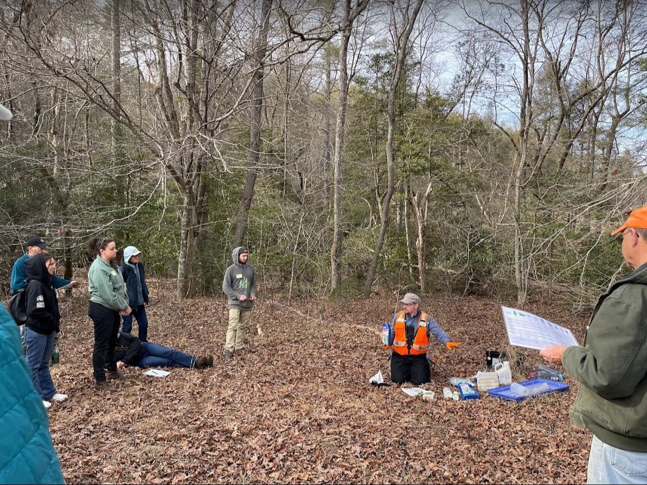 Hemlock Treatment Demonstration at Warren Wilson College