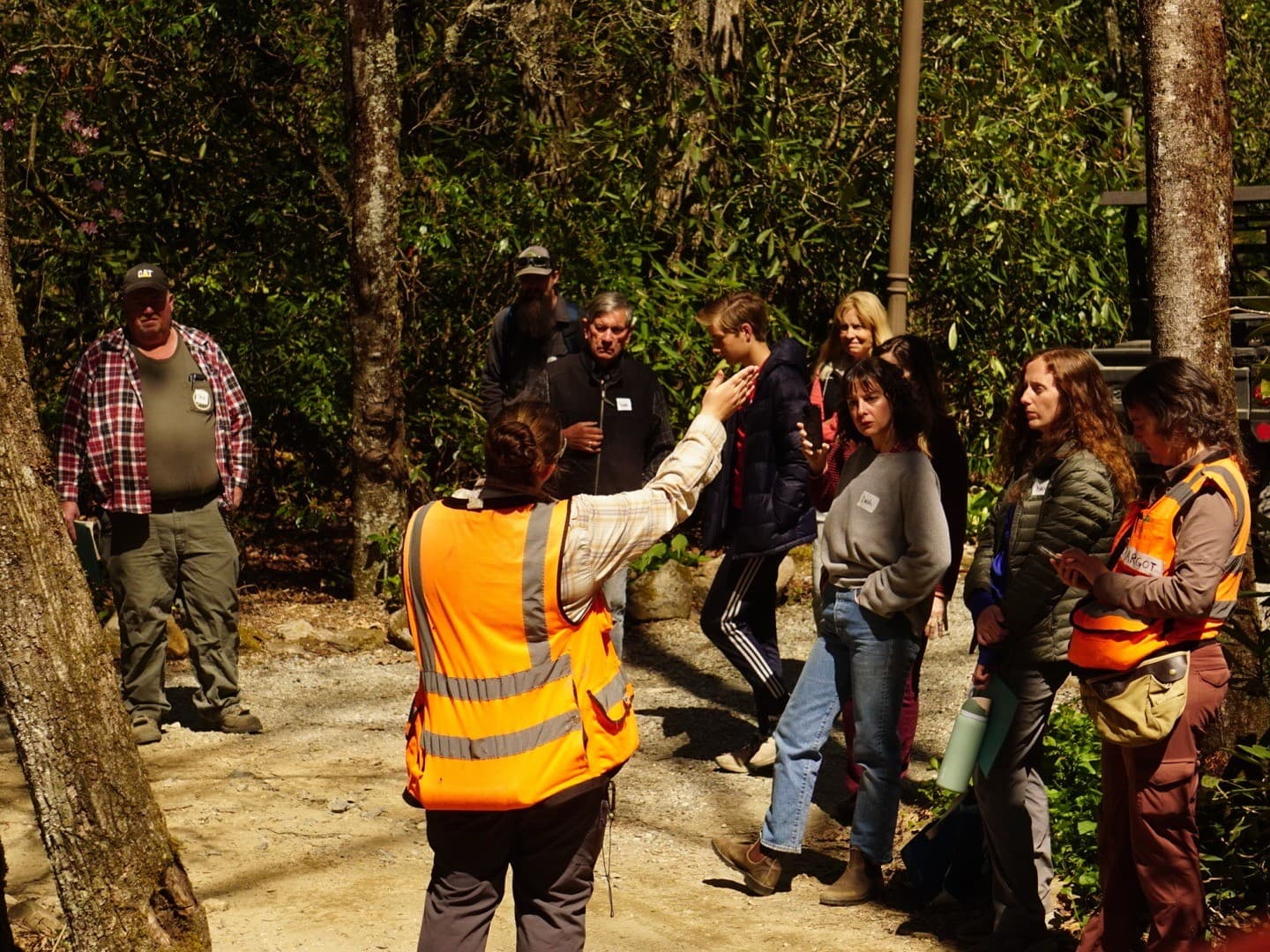 Hemlock Treatment Demonstration at Asheville Botanical Garden