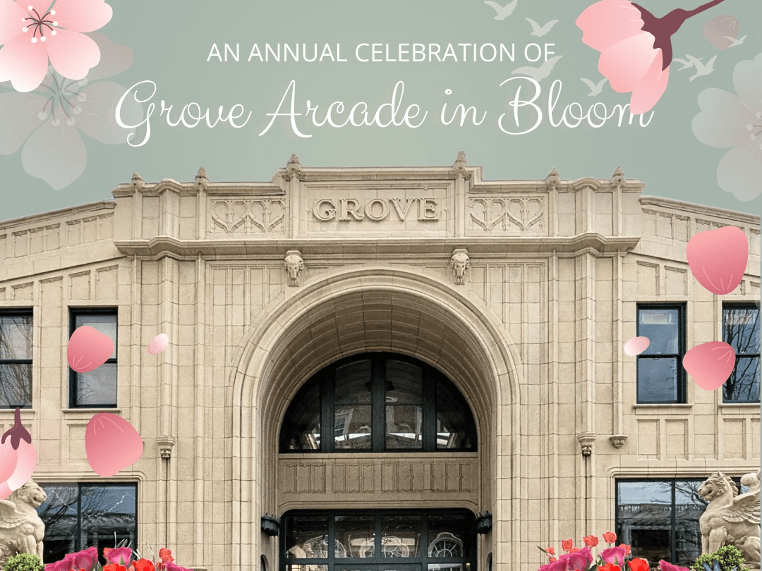 Grove Arcade in Bloom