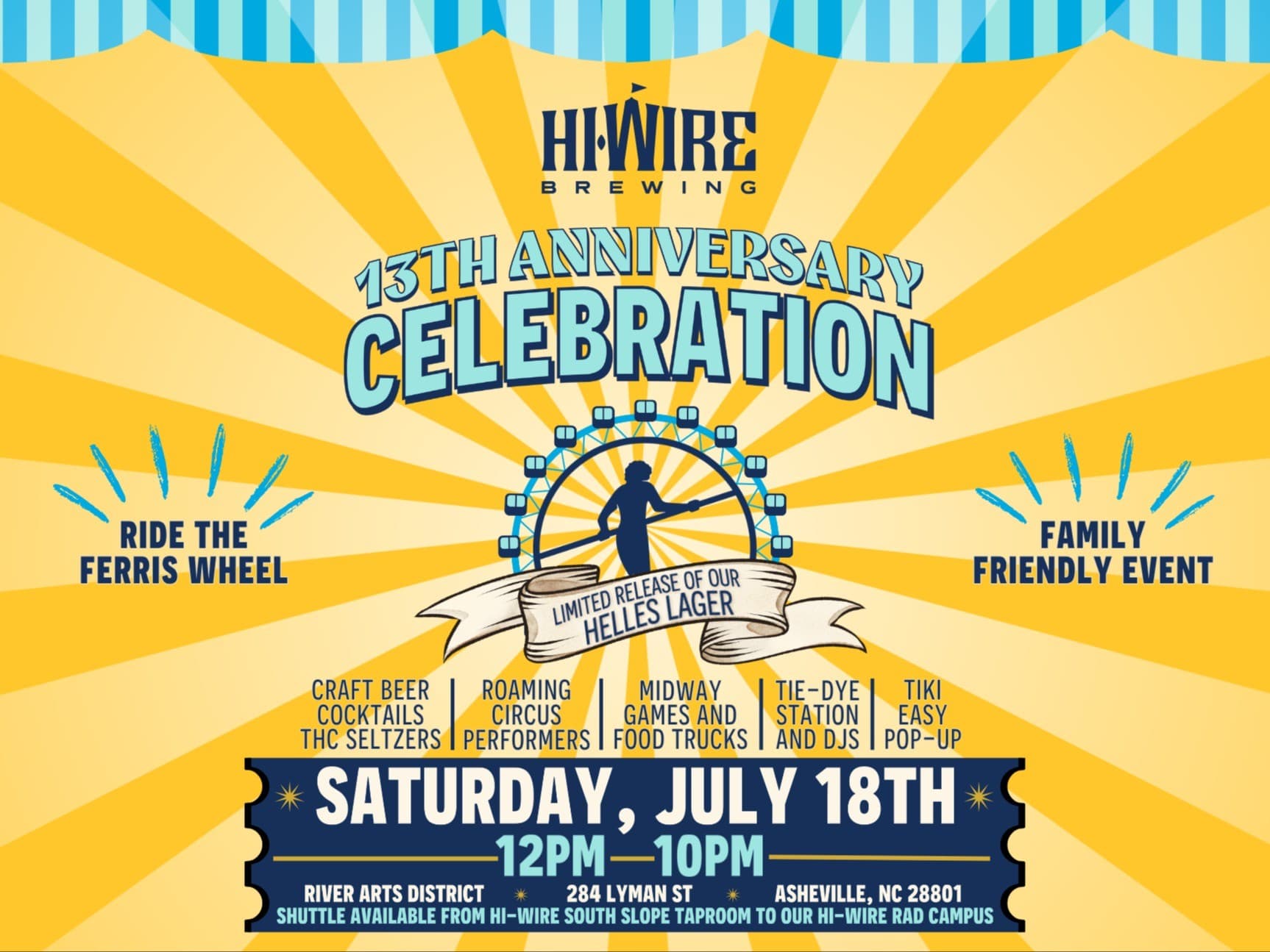 Hi-Wire Brewing's 13th Anniversary Celebration