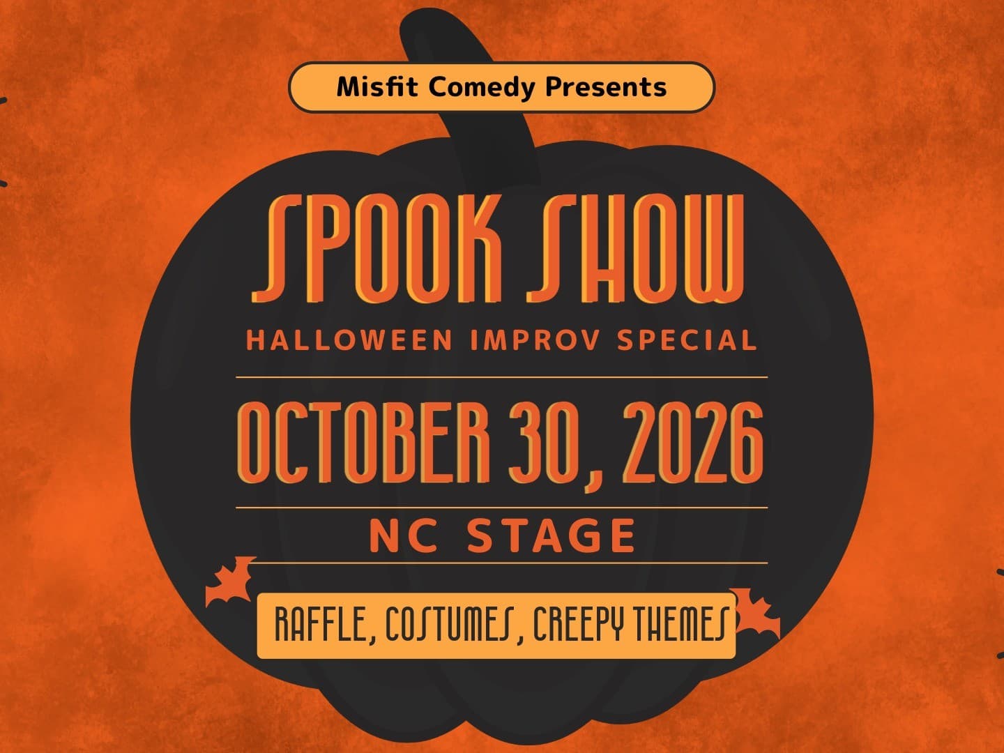 Misfit Improv Comedy Show Comedy Show Halloween Special