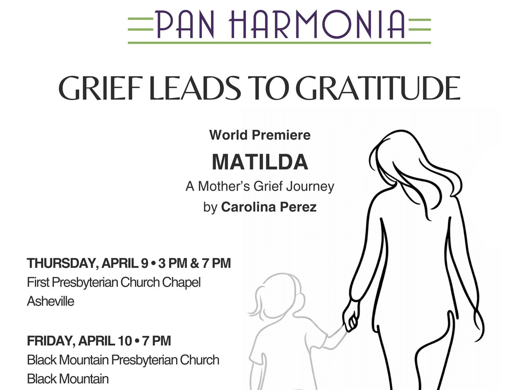 Pan Harmonia: Grief leads to GRATITUDE